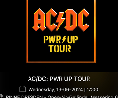 Ticket acdc AC/DC Dresden 19 Juni zum Verkauf mit erheblichem Rabatt - 1