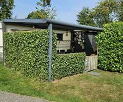 Stacaravan/ chalet  aan het Tjeukemeer in Friesland (Die Niederlande)