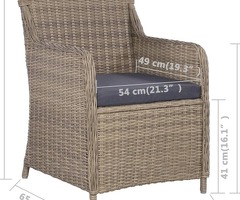 -€148,-! NIEUWE Luxe tuinstoelen met kussens rattan per 4 stuks - 4