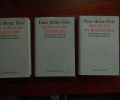 Hans Heinz Holz: 3 delen Philosophische Theorie der bildenden Künste