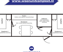 Mobiele Woonunit, stacaravan, tiny house, slaapwagen, schaftwagen - 2