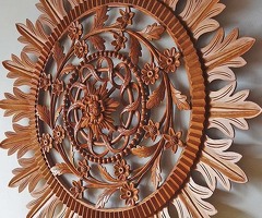 Rosette, wood carving.