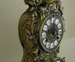 Bronzen Duitse Boulle Klok omstreeks 1950.