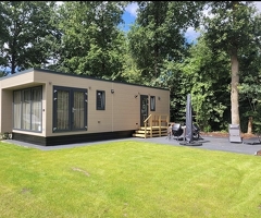 4 persoons luxe Chalet te huur op gezellige camping