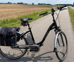 4 Als Nieuwe Elektrische Flyer Fietsen 2 keer een Set T-Serie + Zilver Wit kleurige