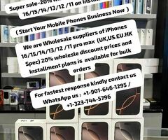 Installment Wholesale suppliers of iPhones 16/ 15 /14/ 13 / 12 /11