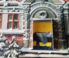 Adventskalender Kersthuis uit 1920 puntgaaf collectors item