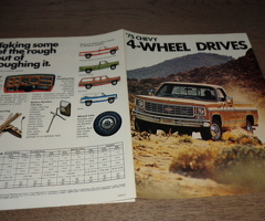 USA Prospekt  CHEVY 4 - Wheel Drives  1975