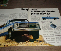 USA Prospekt  CHEVY 4 - Wheel Drives  1975