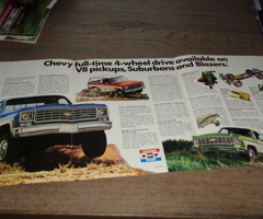 USA Prospekt  CHEVY 4 - Wheel Drives  1975