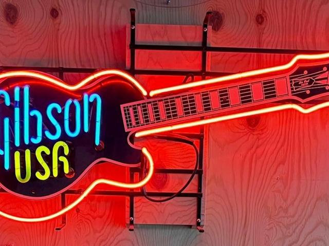 Exclusief Gibson Neon Logo - 1