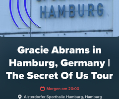 2x tickets to Gracie Abrams in Hamburg