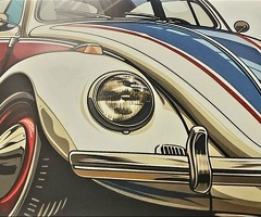 Promotie banner illustratie volkswagen kever Herbie nr53