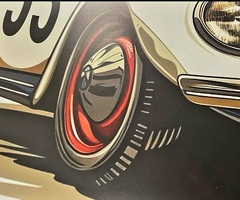 Promotie banner illustratie volkswagen kever Herbie nr53