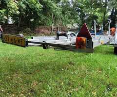 boottrailer tandemasser geremd. 1700 kg.