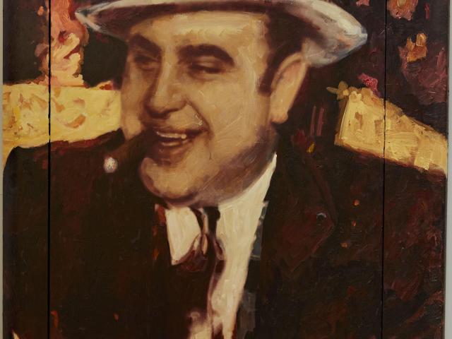 Al Capone by Peter Donkersloot original painting by Peter Donkersloot 150x120 cm - 1