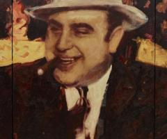 Al Capone by Peter Donkersloot original painting by Peter Donkersloot 150x120 cm