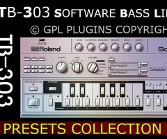 TB-303 Software Bass Line Plugin + Presets Collection 2024